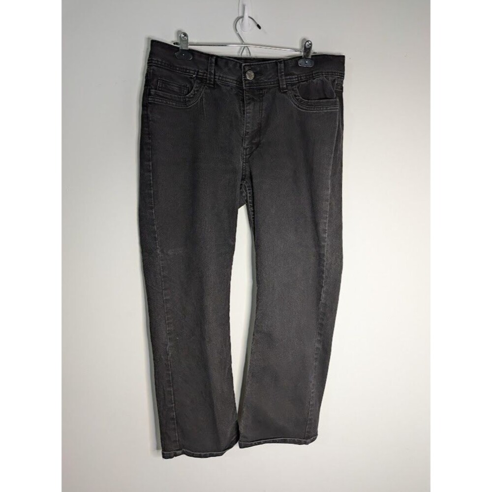 Riders Lee Jeans Women's 16P Black Stretch Petite High Rise Classic Fit EUC
